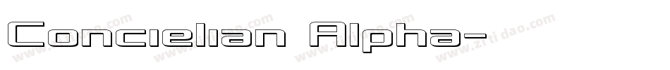 Concielian Alpha字体转换